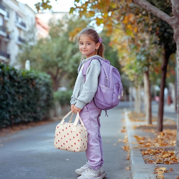 Lunch Box for Women Cute Corduroy Waterproof & Leakproof Lunch Bags Reusable The - Picture 7 of 8